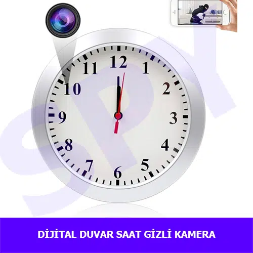 Dijital Duvar Saat Kamera