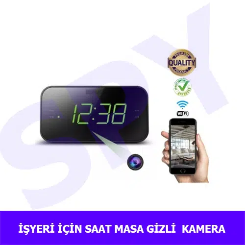 İşyeri İçin Güvenlik Masa Saat Kamera