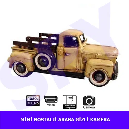 Mini Nostalji Araba Güvenlik Kamera