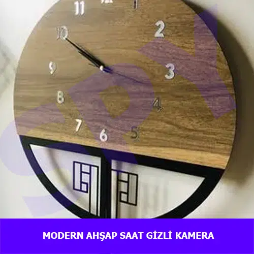 modern-ahşap-saat-güvenlik-kamera