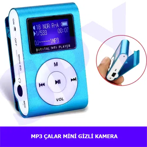 Mp3 Çalar Mini Güvenlik Kamera